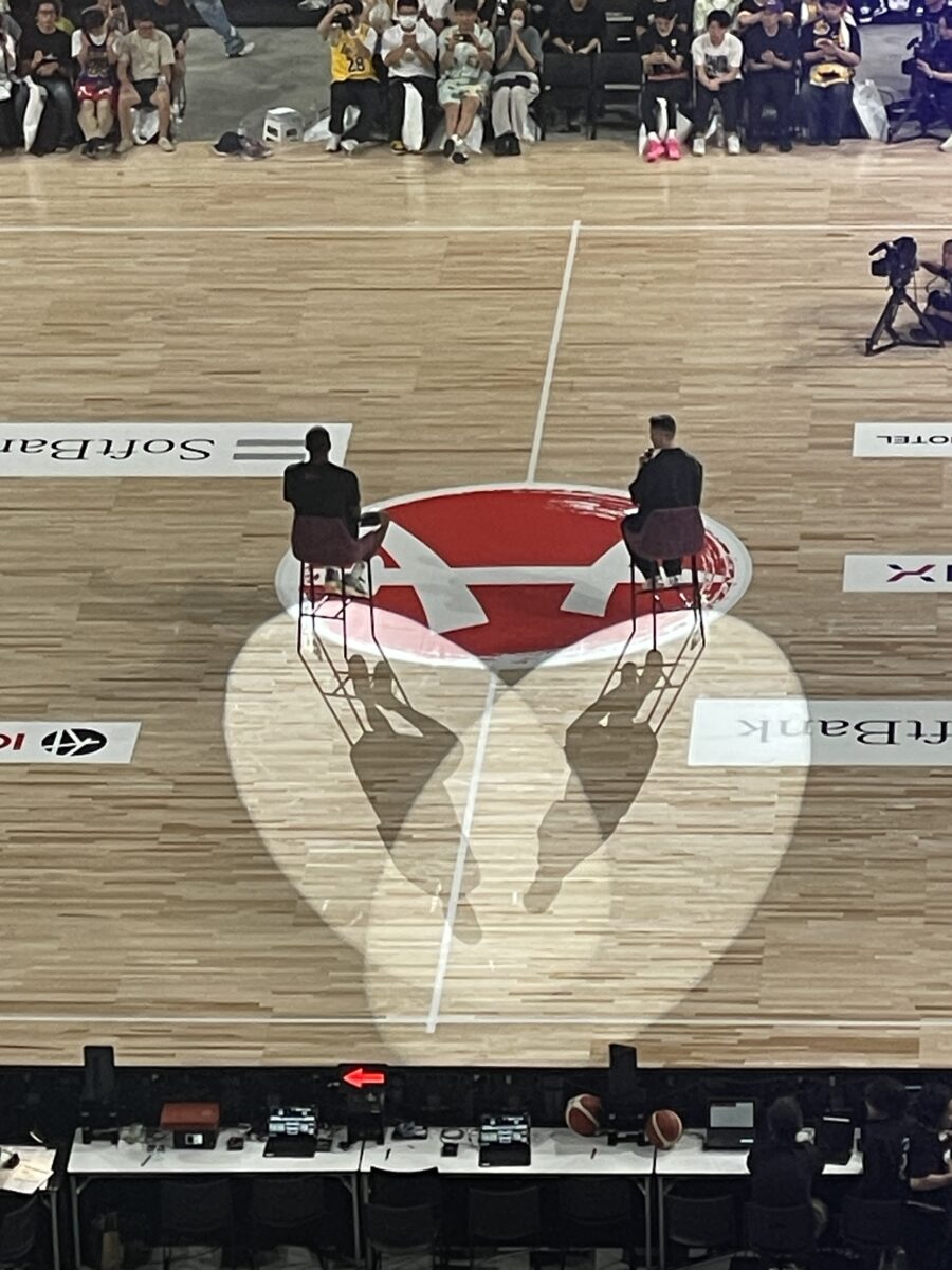 八村塁と佐々木クリスのトークショー