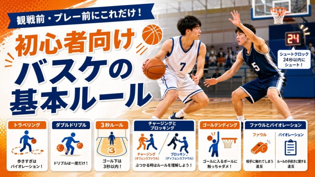 初心者向けのバスケの基本ルール