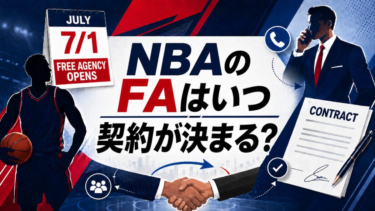 NBAのフリーエージェント選手はいつ契約が決まるのか