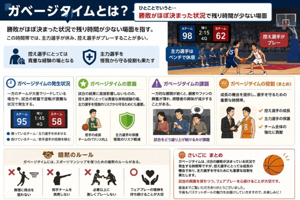 バスケのがべータイムの意味と意義の説明図解